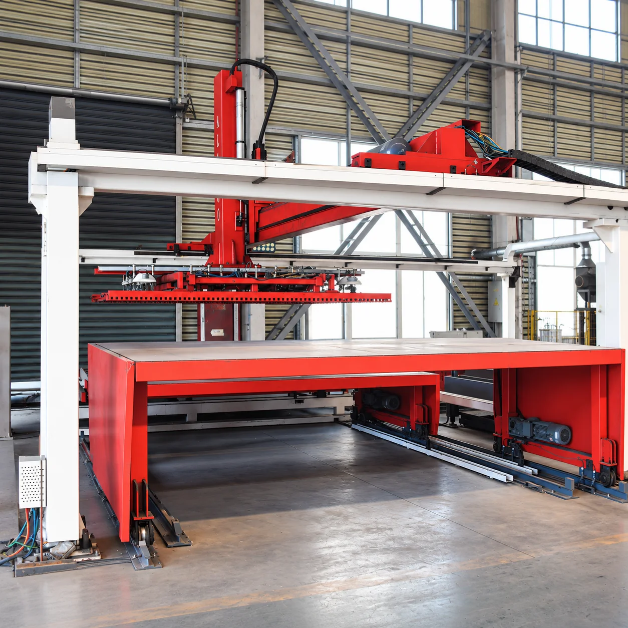 Fully automated material storage system, laser cutting machine